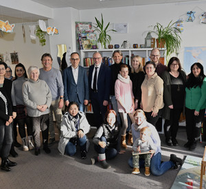 Gruppenfoto Besuch Begegnungsstätte Mittendrin